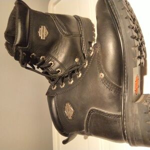 Harley-Davidson Black Leather Boots